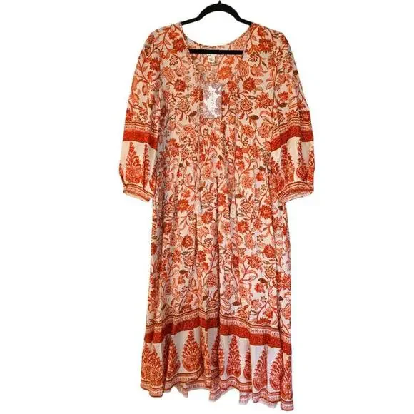 NWT Band Of The Free Savara Dress Floral Ruffled Bohemian Womens Small - Picture 4 of 9